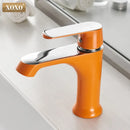 GobekUsa Bronze Green Fashion Basin Faucet, Single Hole Bathroom Mixer, Hot and Cold Water