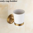 GobekUsa Copper Bathroom Accessories Set: Towel Rack, Bar, Cup Holder, Paper Holder, Cloth Hook