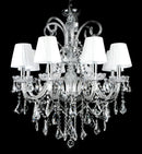 GobekUsa Elegant Crystal Chandelier for Living Room Dining Bedroom