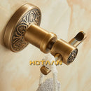 GobekUsa Antique Brass Robe Hook, Wall Mounted Bathroom Accessories