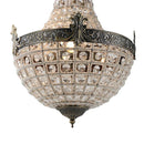 GobekUsa Art Deco Crystal LED Chandelier in 2 Sizes for Parlor, Bedroom, Lobby, Hotel