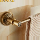 GobekUsa Antique Brass Single Towel Bar, Wall Mounted Bathroom Holder