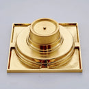 GobekUsa Gold Square Bathroom Shower Drain Strainer 10*10cm
