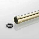 GobekUsa 12" Gold Solid Brass Shower Mounting Bracket Extension Tube Arm for Bathroom Shower