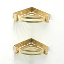 GobekUsa Bath Set: Towel Rack, Corner Shelf, Paper Holder, Mixer Faucet - Brushed Matt Gold