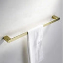 GobekUsa Brushed Gold Bathroom Hardware Set: Towel Rack, Paper Holder, Toilet Brush Holder, Hooks
