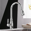 GobekUsa Gold Kitchen Sink Mixer Faucet with Pull Out Spray Head Rotation - WF-4118