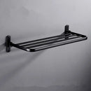 GobekUsa Aluminum Towel Rack: Movable Bath Holder, Black/White, 40/50/60 CM