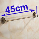 GobekUsa Antique Brass Towel Bar - Wall Mounted Bathroom Accessories