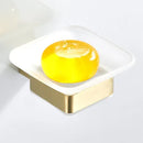 GobekUsa Bath Set: Towel Rack, Corner Shelf, Paper Holder, Mixer Faucet - Brushed Matt Gold