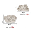 GobekUsa Birthday Cake Silicon Molds - Baking Decor Tools & Kitchen Accessories