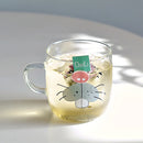 GobekUsa Killer Whale Glass Coffee Mug 350ml: Cute Polar Bear Tea Cup Heat Resistant Glass Beer Mug