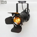 GobekUsa Industrial Spotlight Rail Light with Barndoor for Clothes Store Lighting