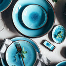 GobekUsa Ice Cracking Glaze Ceramic Tableware Set - Blue Color