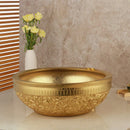 GobekUsa Golden Ceramic Washbasin and Brass Mixer Faucet Set