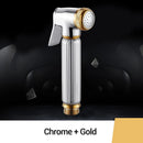 GobekUsa Brass Chrome Bidet Sprayer Head for Toilet, Pet Shower Spray