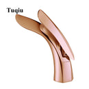 GobekUsa Gold Brass Bathroom Faucet Single Handle Basin Mixer Tap - Rose Gold