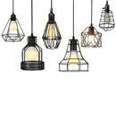 GobekUsa Black Metal Chandelier with E27 Edison Bulb Socket for Kitchen, Restaurant, Cafe