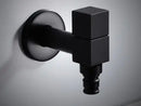 GobekUsa Copper Bathroom Corner Faucet Single Cold Outdoor Mixer Tap Black Oil