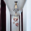 GobekUsa Iron Cage LED Ceiling Light: Industrial Modern Nordic Lighting for Home Decor