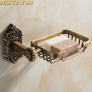 GobekUsa Antique Brass Wall Mount Soap Basket for Bathroom Essentials