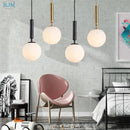 GobekUsa Glass Ball LED Pendant Light: Nordic Modern, Single Head, Creative Design