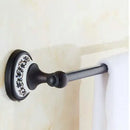 GobekUsa Black Porcelain Brass Bathroom Accessories Set