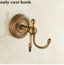 GobekUsa Copper Bathroom Accessories Set: Towel Rack, Bar, Cup Holder, Paper Holder, Cloth Hook