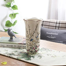GobekUsa Bird Butterfly Porcelain Vase: British Rural Ceramic Flower Decoration
