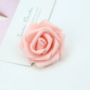 GobekUsa Foam Roses Flower Wall Home Wedding Decoration Bridal Brooch Handmade Artificial Flowers