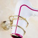 GobekUsa Crystal Bathroom Wall Shelf Hair Dryer Rack Storage Holder Spiral Stand