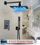 GobekUsa LED Rainfall Shower Set with Handheld Spray and Tub Spout