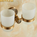 GobekUsa Aluminium Double Tumbler Holder for Bathroom Accessories