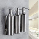 GobekUsa Black Stainless Steel Wall-Mounted Soap Dispenser