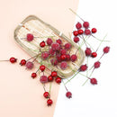 GobekUsa Foam Cherry Artificial Fruits - Set of 10 Pieces for DIY, Decor, and Gifts