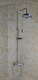 GobekUsa Brass Shower Mixer Faucet Set with Handshower and 8" Rainfall Head