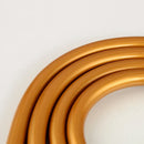 GobekUsa High Pressure PVC Shower Hose with Handheld Head - Silver & Golden Smooth Design