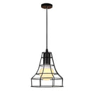 GobekUsa Black Metal Chandelier with E27 Edison Bulb Socket for Kitchen, Restaurant, Cafe