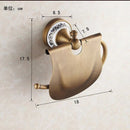 GobekUsa Brass Wall Mounted Paper Holder Bathroom Accessories Antique Finish