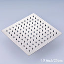 GobekUsa 12-Inch Stainless Steel Square Rainfall Shower Head - Chrome Luxury Bathroom Fixture