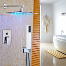 GobekUsa LED Rainfall Shower Set with Handheld Spray and Tub Spout