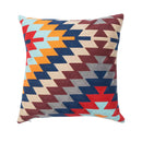 GobekUsa Embroidered Kilim Style Cushion Cover 45x45cm Canvas Cotton Pillow Square