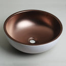 GobekUsa Hand Painted Ceramic Vessel Sink Set with Golden Teapot Spout Faucet