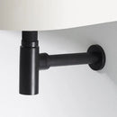 GobekUsa Brass Round Bottle Trap Oil Rubbed Bronze Black Siphon for Bathroom Vanity