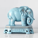 GobekUsa Elephant Couple Resin Statue for Living Room Office Tabletop Ornament