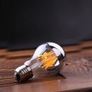 GobekUsa LED Filament Bulb A19 Silver Bowl 8W 800lm Dimmable CRI 85 2700K 6000K Warm Cold