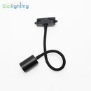 GobekUsa Gooseneck Ceiling Light: E27 Hose Industrial Track LED Spot Lamp, Adjustable, Black White