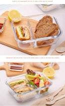 GobekUsa Kids Lunch Box: Korean Style Glass Bento with Compartments, Microwave Safe, Food Storage