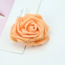 GobekUsa Foam Roses Flower Wall Home Wedding Decoration Bridal Brooch Handmade Artificial Flowers