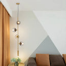 GobekUsa Glass Ball Metal Rod Pendant Lights